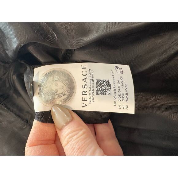 Versace Runway Bright Dark Orchid Leather Fringe Mini Dress - Picture 11 of 16